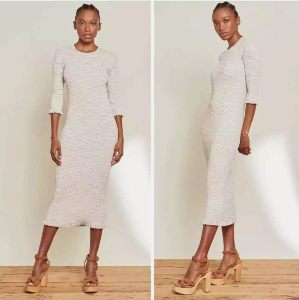 Veronica Beard Ribbed Knit Dress